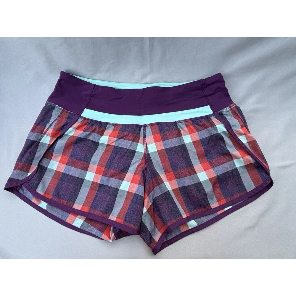 Lululemon Shorts Womens Sz 4 Speed Up Lined Running Short Gym 2” Inseam